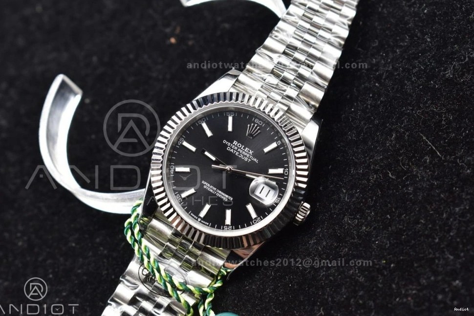 SA3235 Jubilee Stick 41 DateJust Edition Best 904L on 126334 1:1 Bracelet Black Dial DIWF Steel 0127